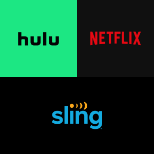 Hulu Netflix Sling tv Realm Pack 3M